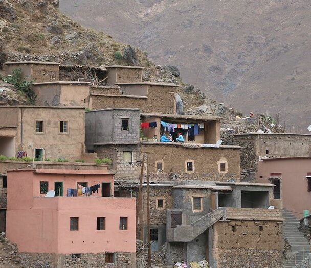 Rock climbing in the Atlas Mountains