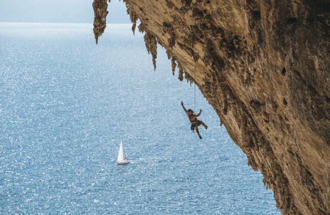 sailing rock climbing sardinia