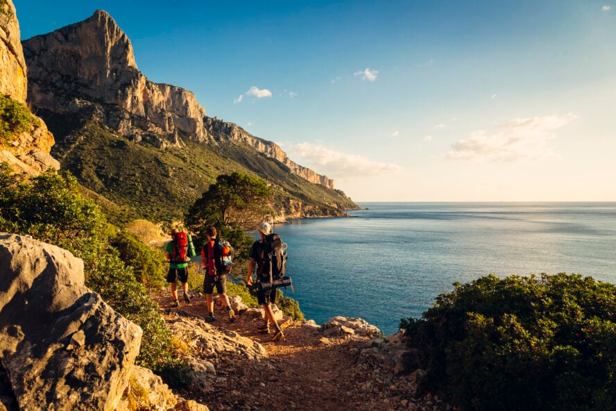 sailing rock climbing sardinia