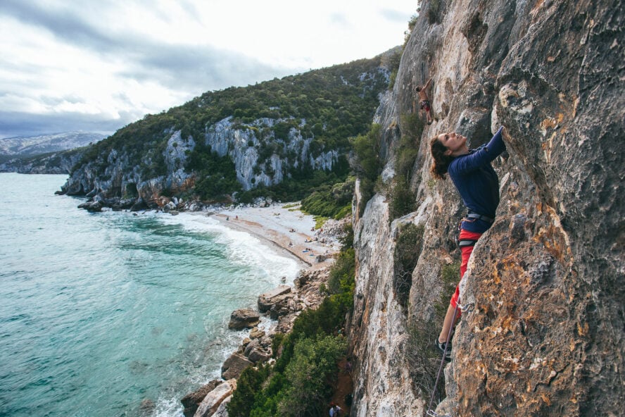 sailing rock climbing sardinia