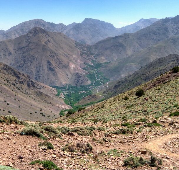 Rock climbing in the Atlas Mountains