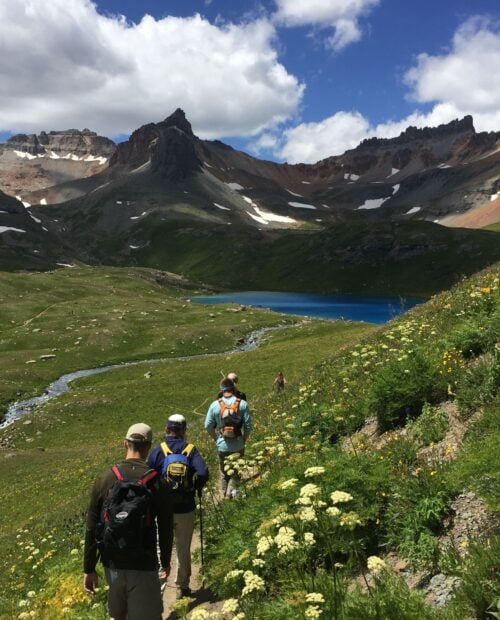 Hiking along a Telluride trail