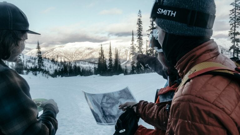 Navigating the snowy terrain