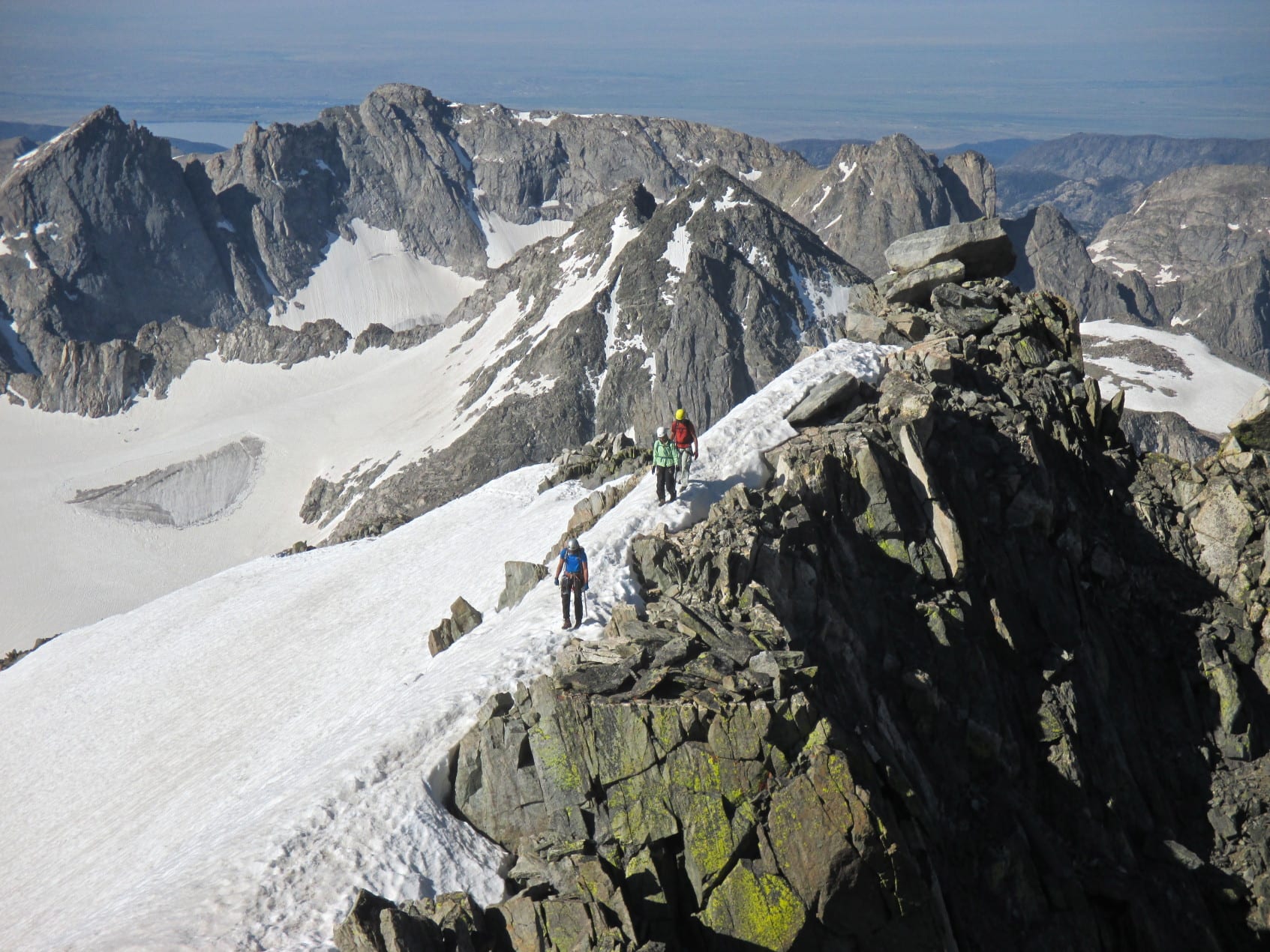 Snowy peaks of the Gannett Ridge