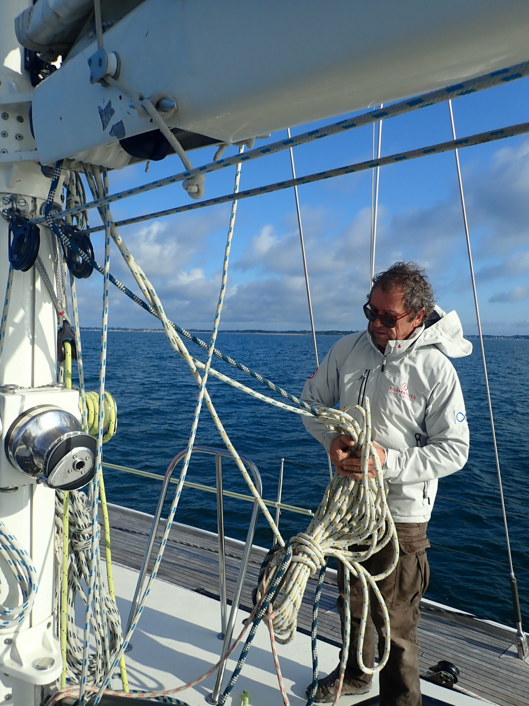 Skipper on the sailboat to Svalbard