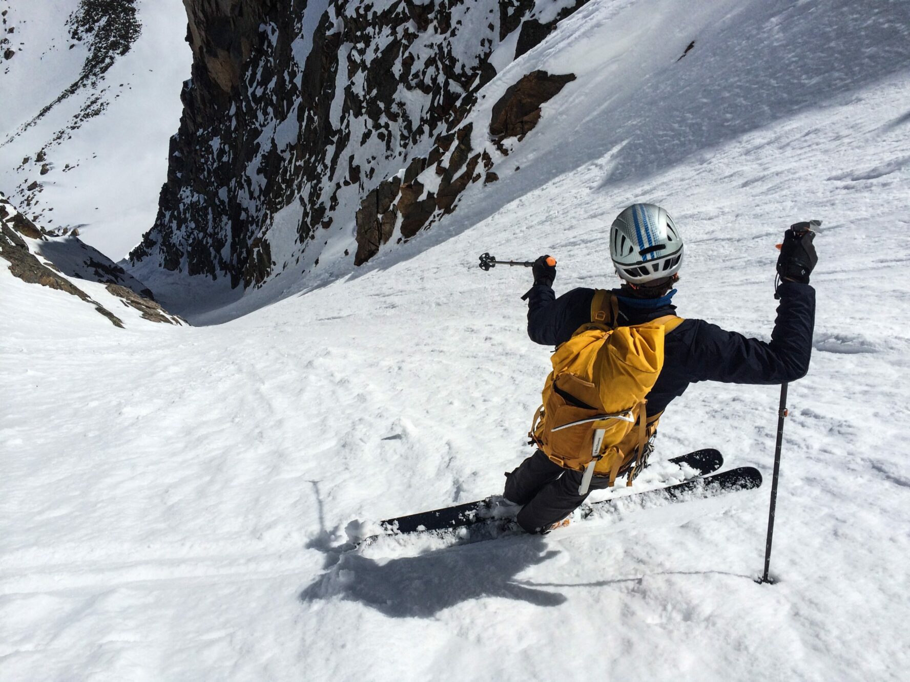 Couloir skiing in Telluride