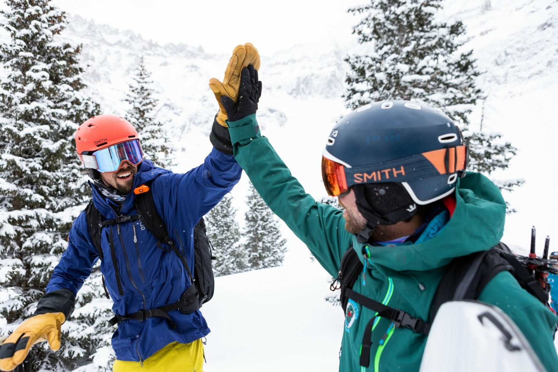 Happy skiers in Telluride