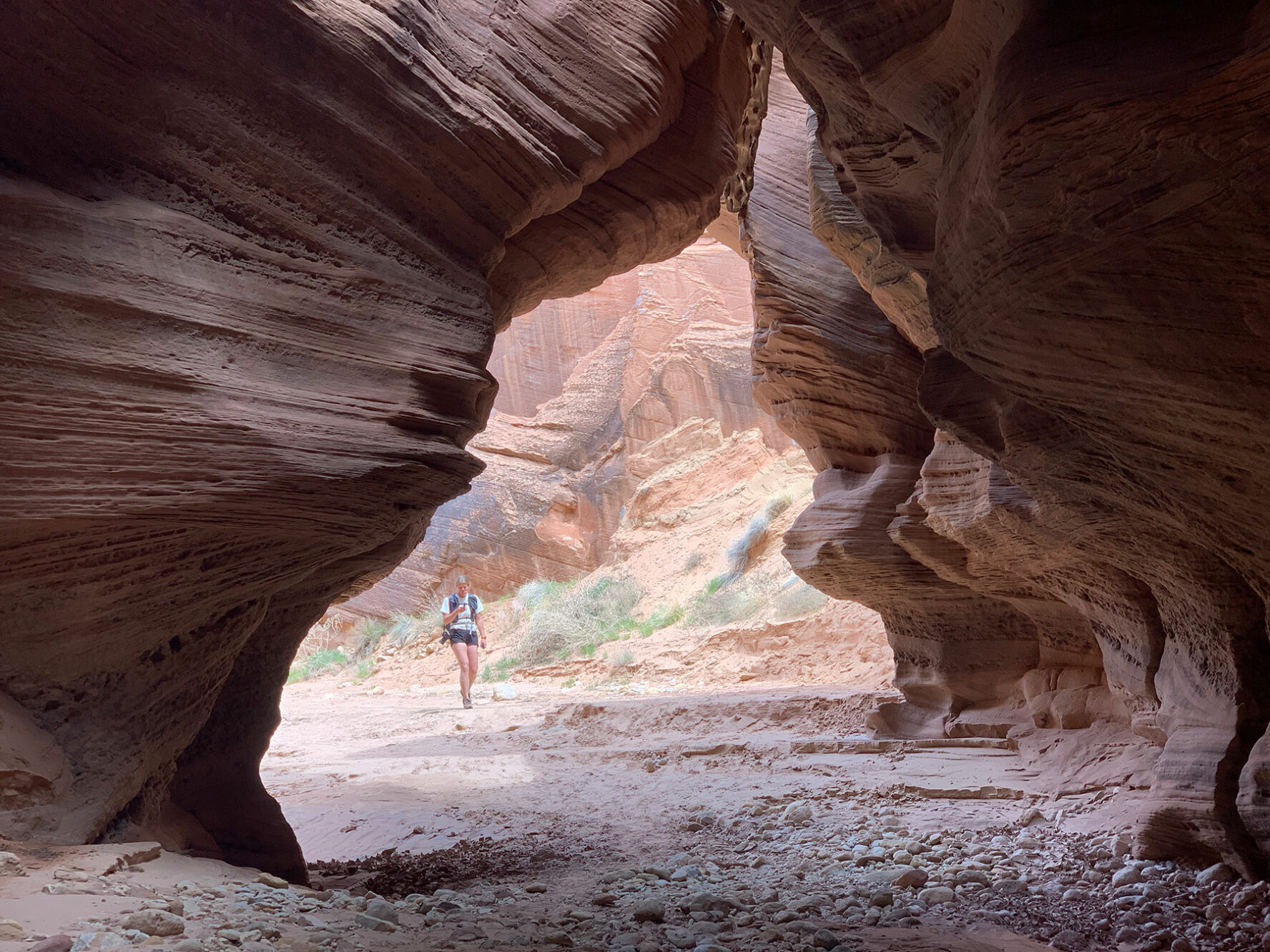Hiker in the Paria Canyon