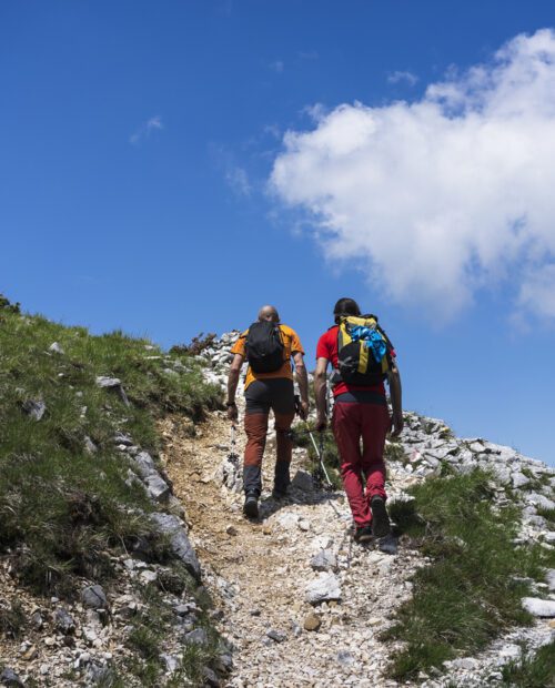 Hiking on Tuscany hill