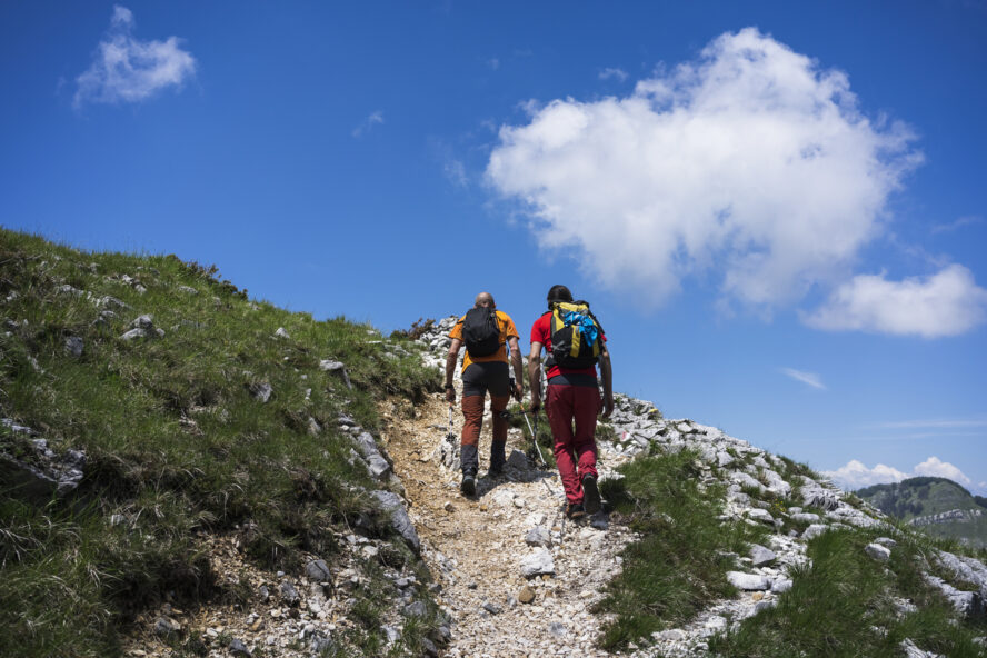 Hiking on Tuscany hill