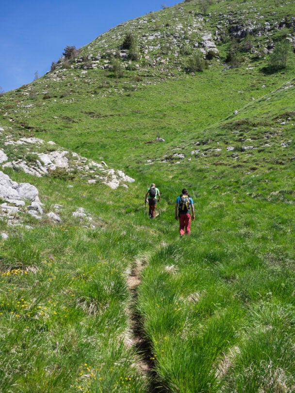 Hiking on Tuscany hill