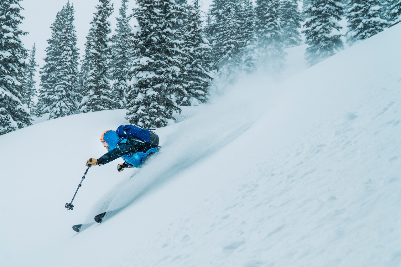 Skier in the San Juan Mountains