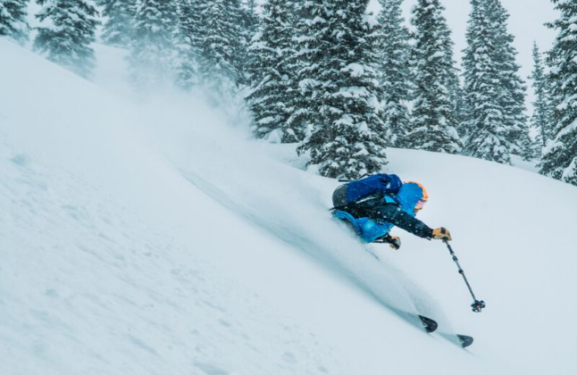 Backcountry skiing in Telluride, Colorado