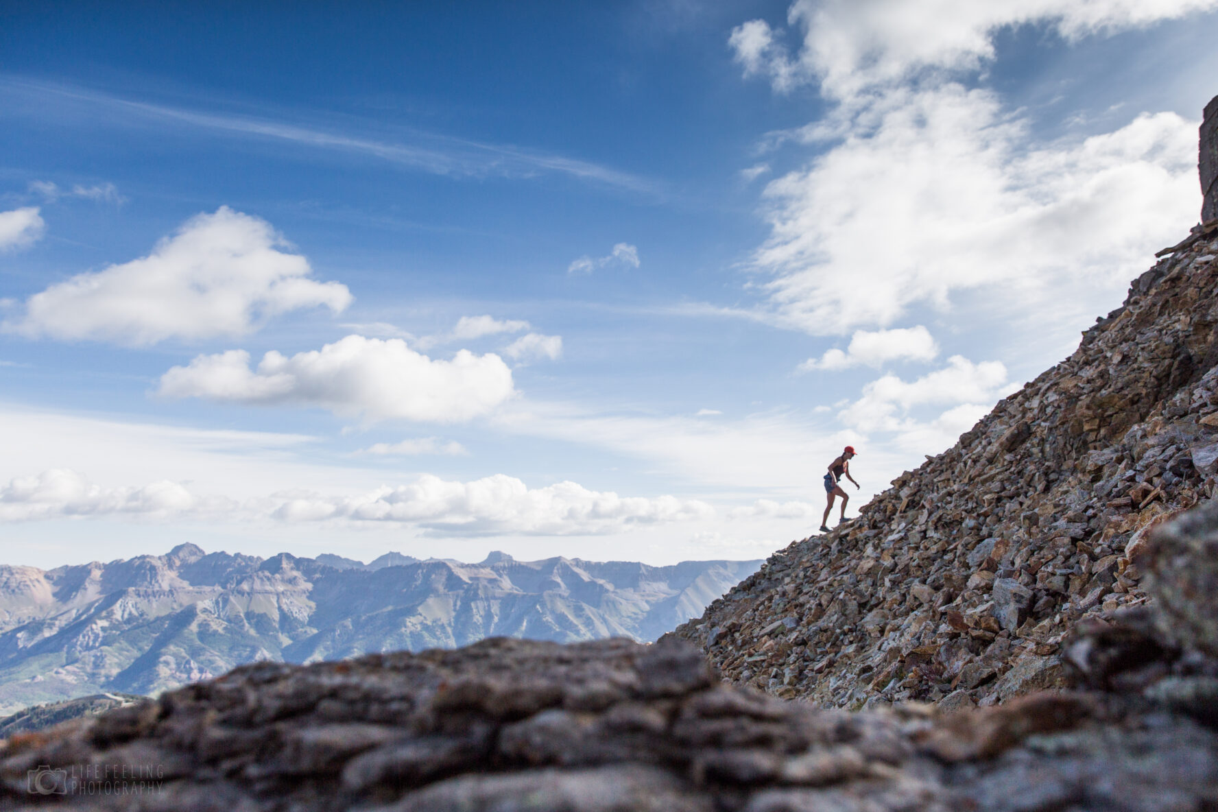 Uphill hiking Telluride