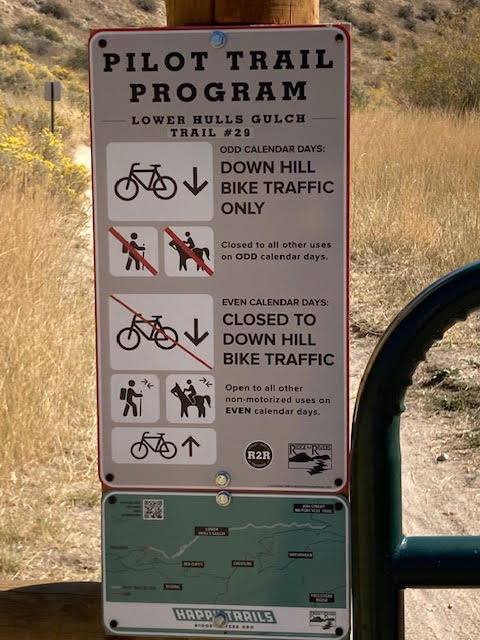 In Boise’s pilot test of a new trail use management system, the days dictate who can use the mountain town's trails and in which direction.