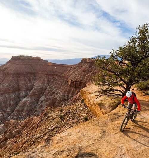 Guided mountain biking on Bryce Canyon