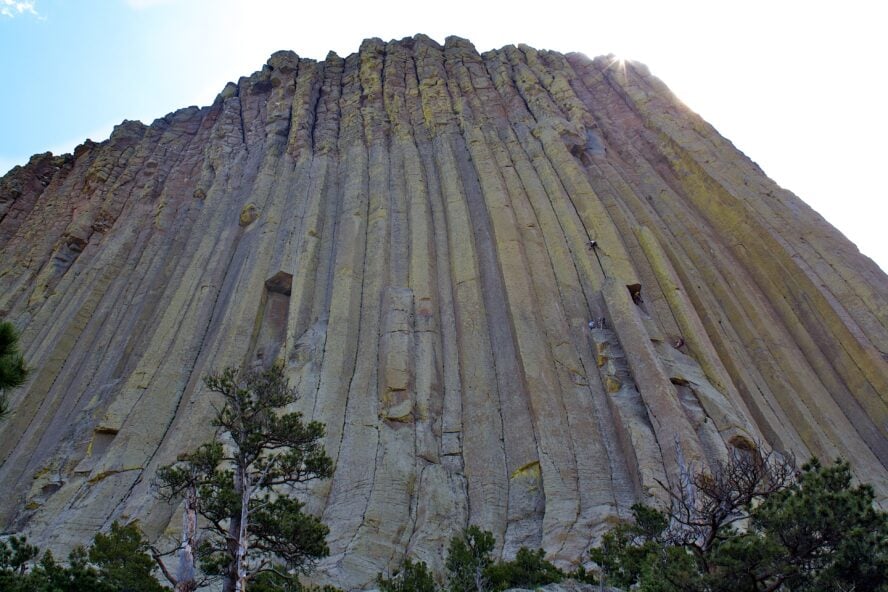 Climbing at the North Face of Devils Tower you’ll encounter some classic hard routes