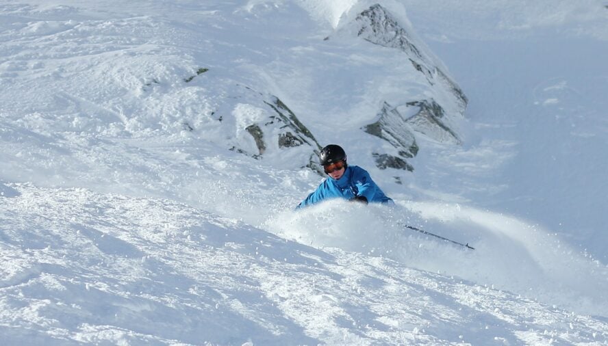 Although labeled as the Palmer Glacier on some Mt. Hood backcountry skiing maps, it is actually considered a snowfield.