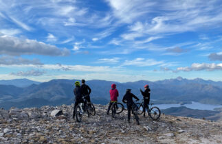 Big mountain riding gets my adrenaline going, but I always tell people to just stop for a second and take in the view. Tasmania looks pretty spectacular from the mountain biking trails.