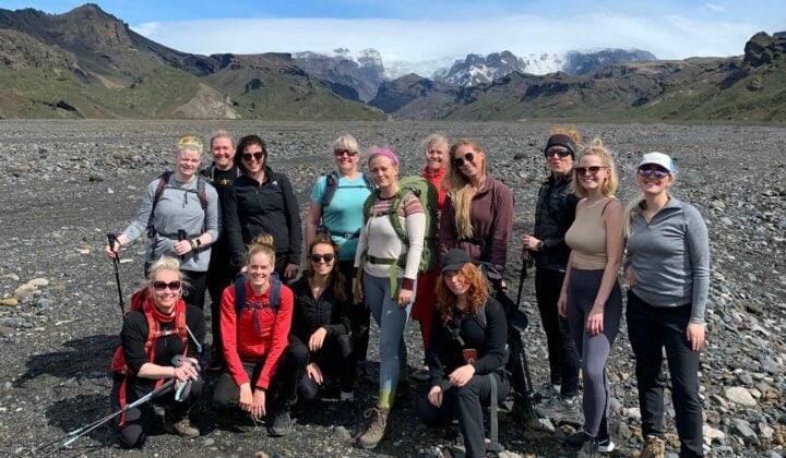 Gather some co-workers, friends, or family and make your way to the Laugavegur trail.