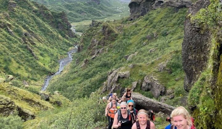 Gather some co-workers, friends, or family and make your way to the Laugavegur trail.