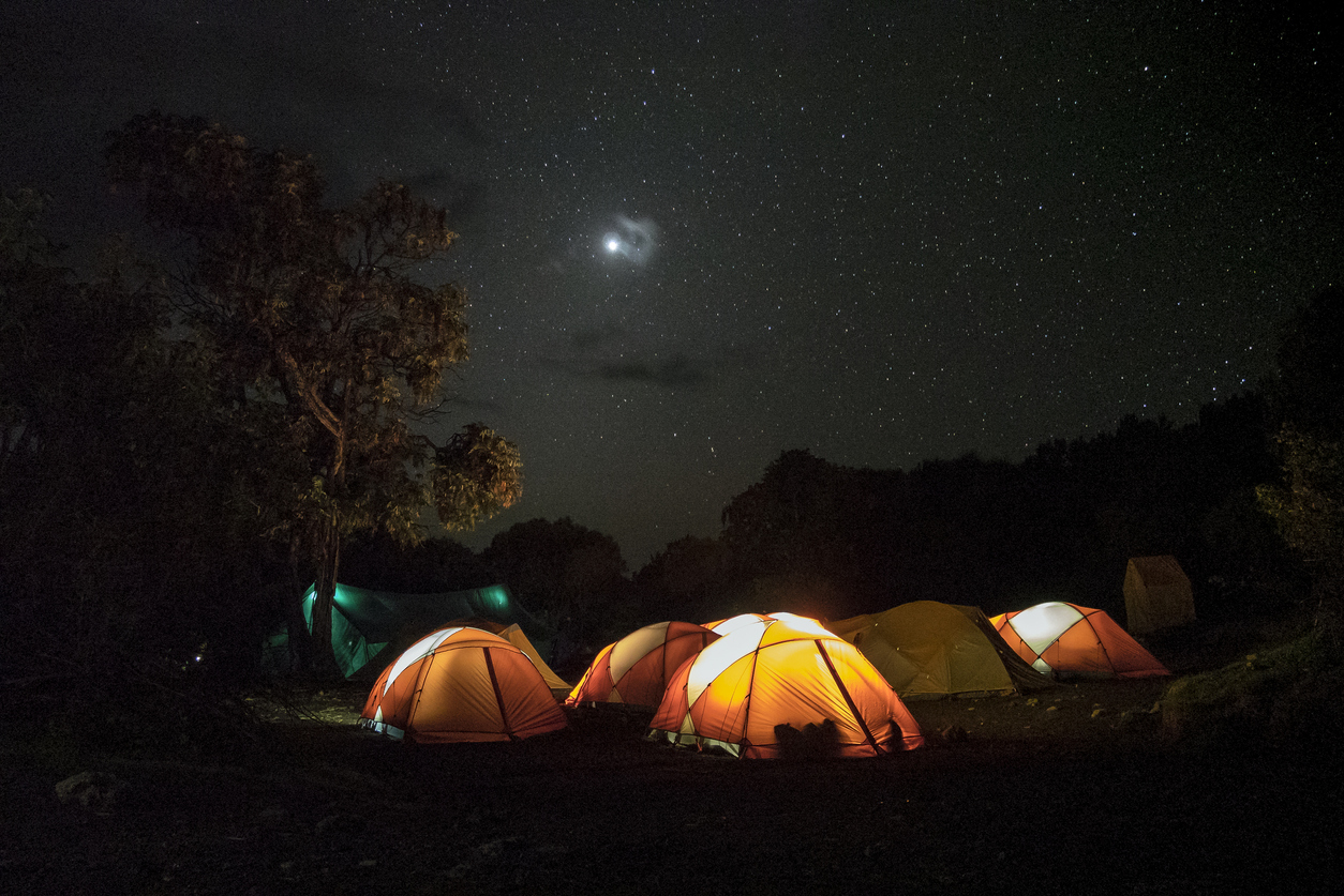 Campsite on the Machame Route.