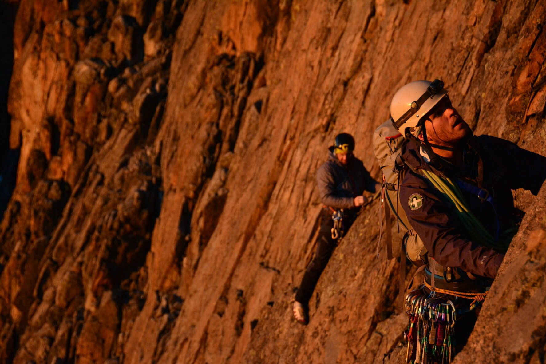 Sunrise on Mt. Kenya’s cliffs