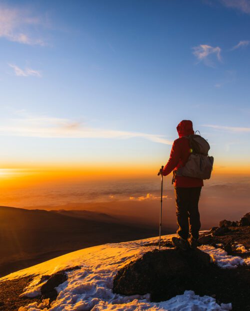 Climbing Kilimanjaro via the Machame Route.