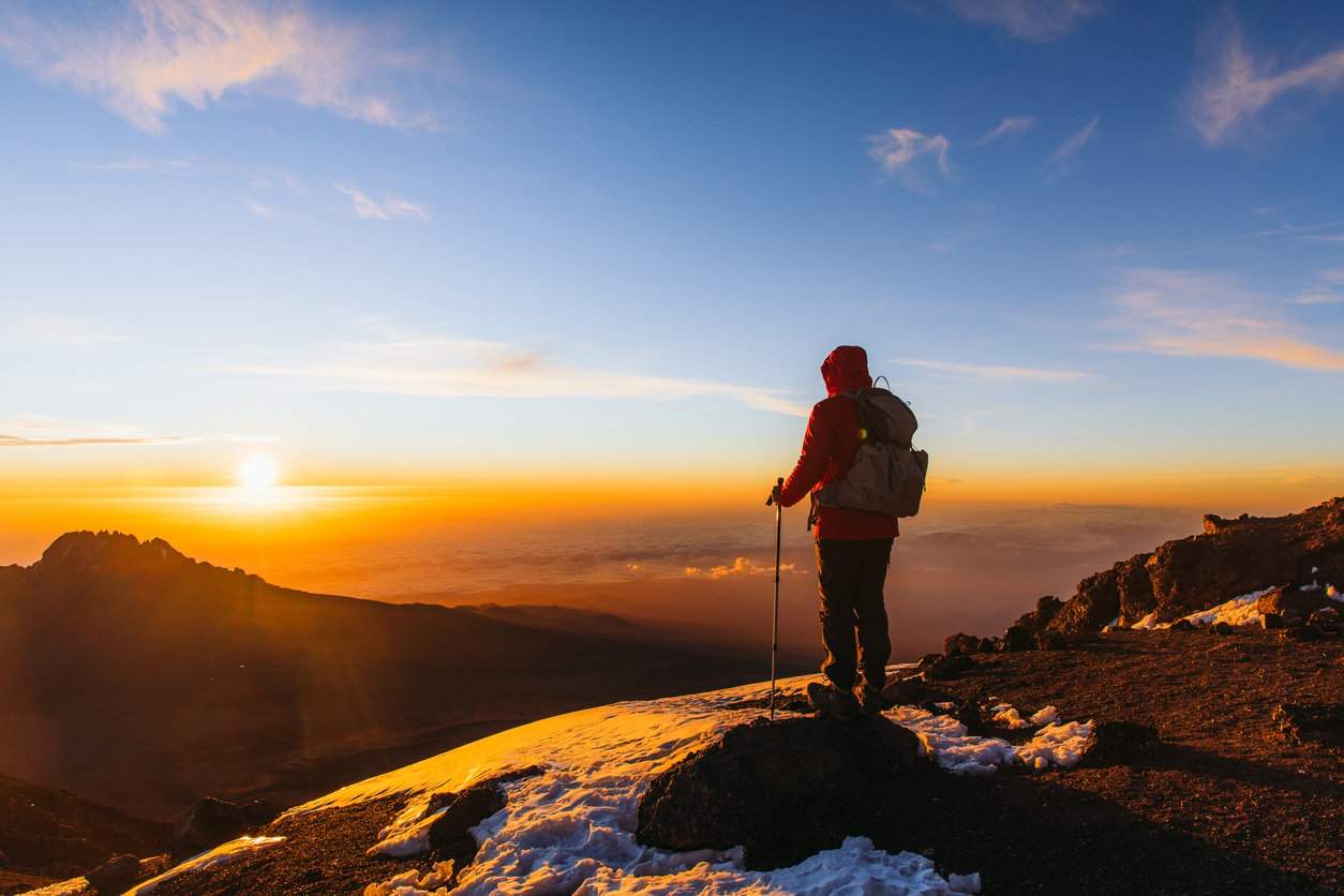 Climbing Kilimanjaro via the Machame Route.