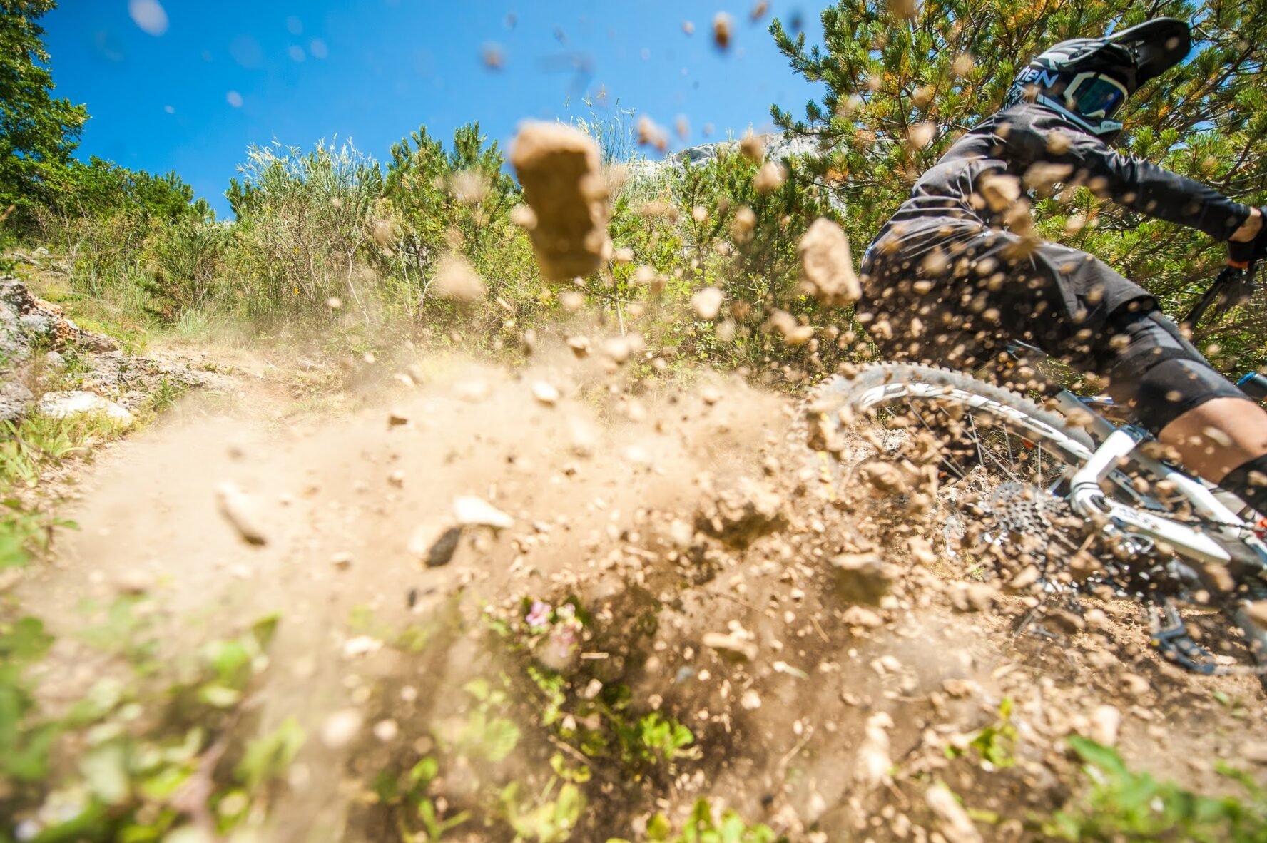Dirt trails ideal for mountain biking around Omis