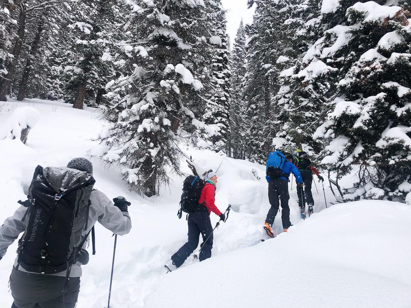 Winter hiking and mountaineering in Mount Washington