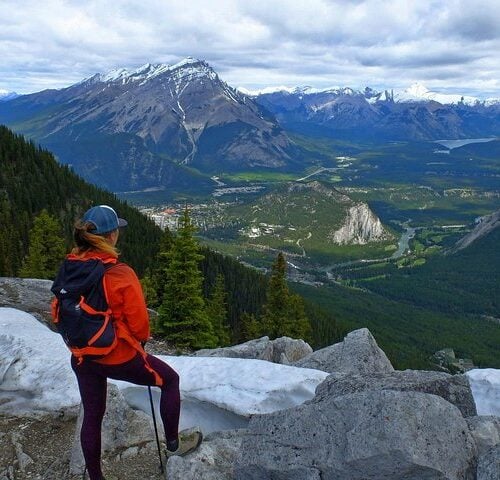 Hiking on Sulphur Mountain