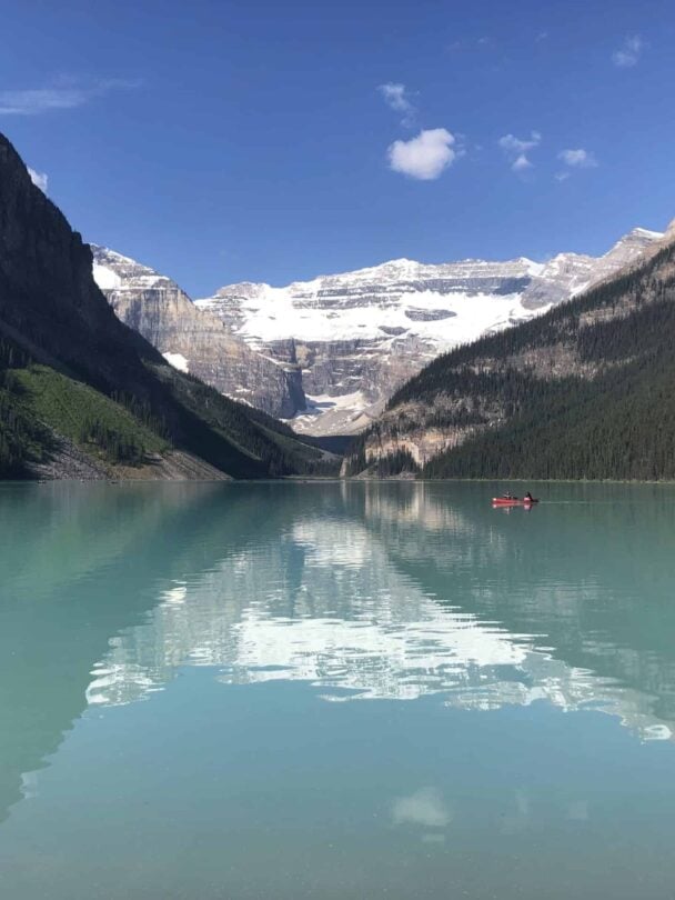 Group hikers Six Glaciers