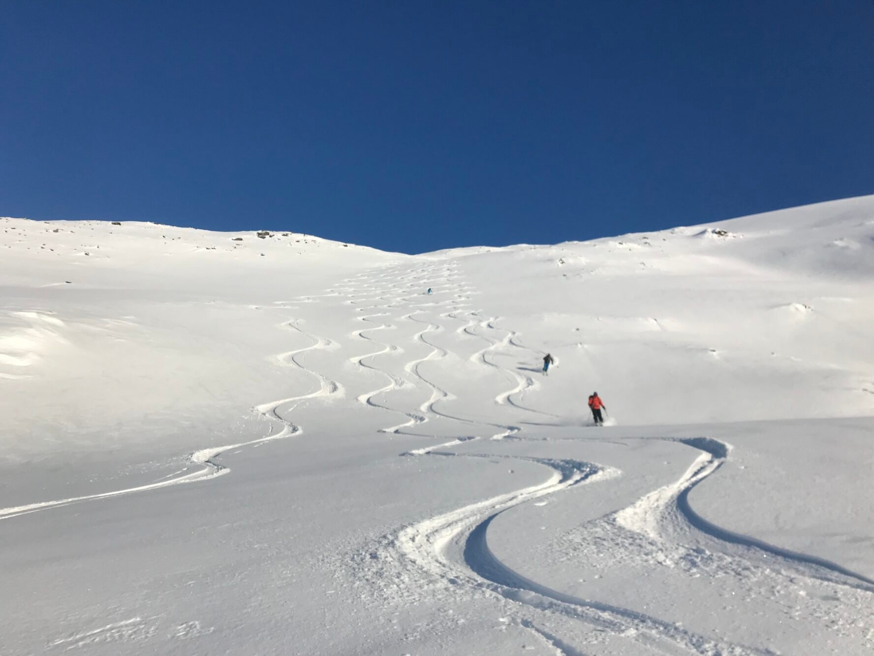 Skiing through Lyngen Alps