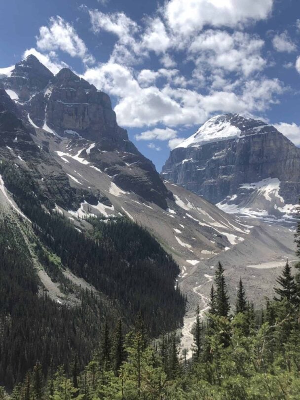 Group hikers Six Glaciers