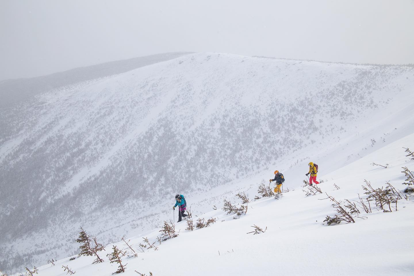 Some skiers in New Hampshire’s backcountry