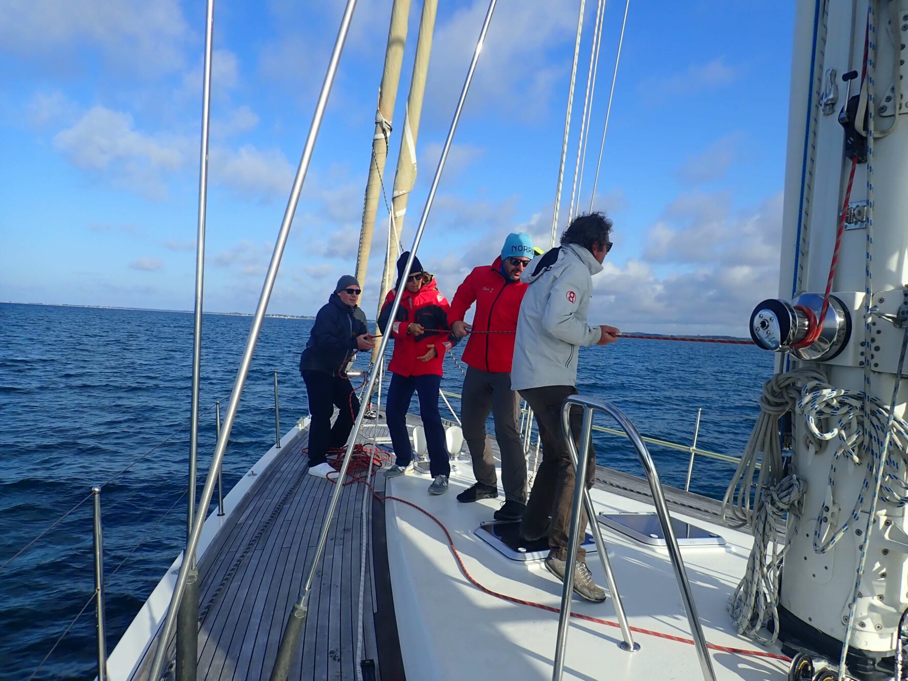 Sailing through Lyngen Alps
