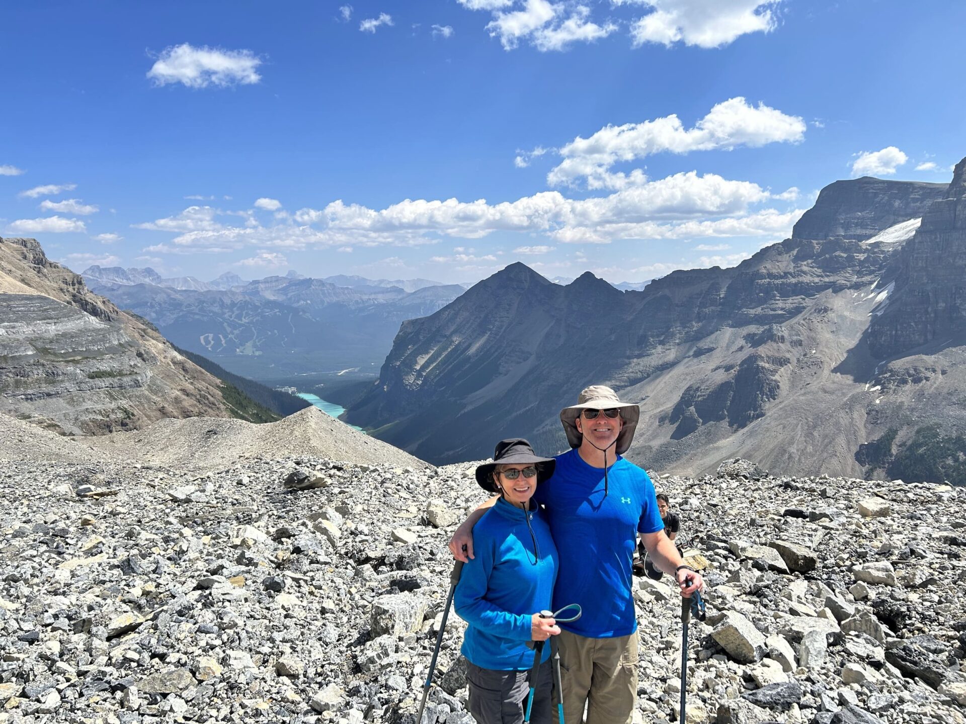 Two happy hikers Banff