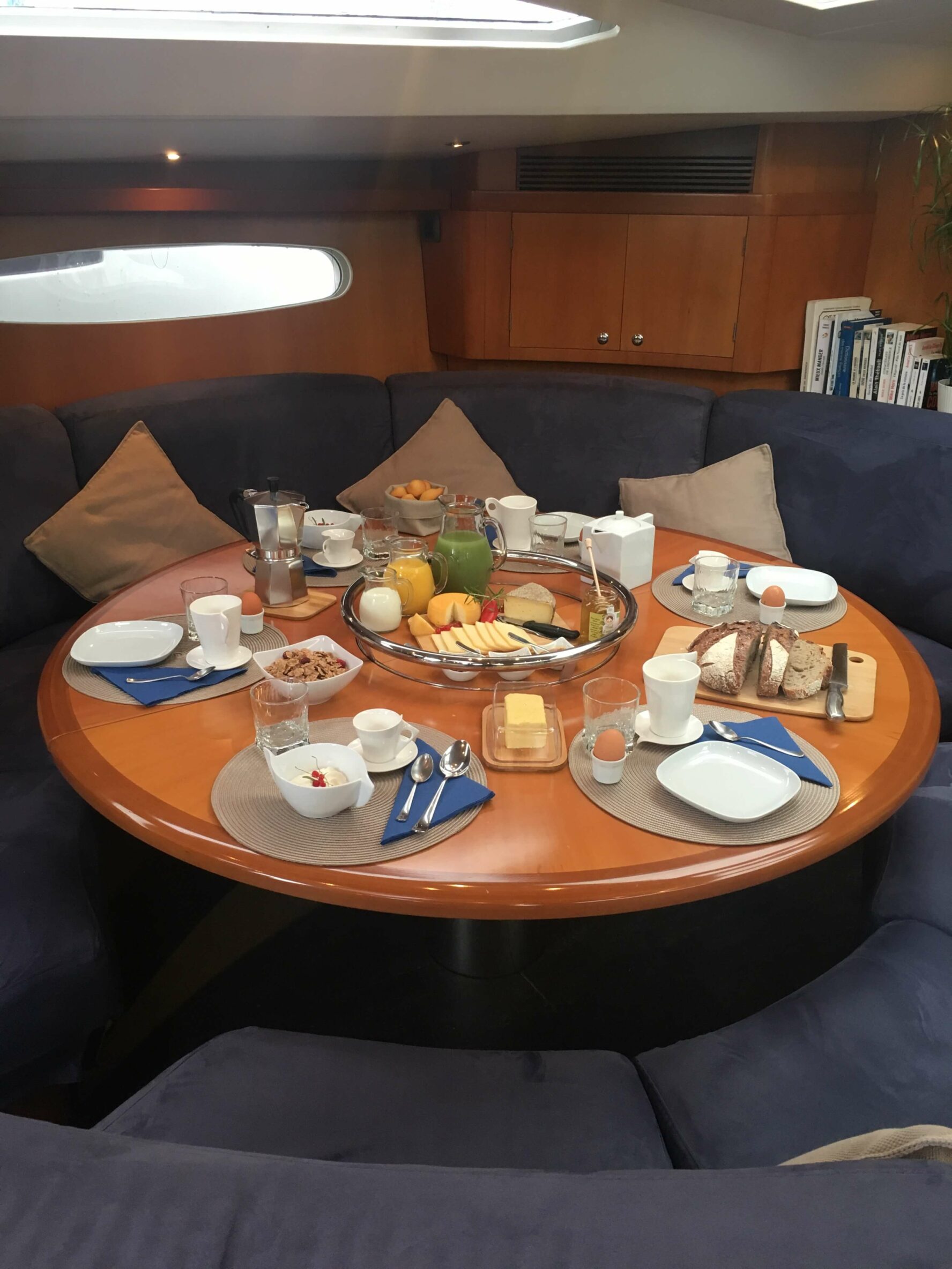 Meals prepared by the guides on the boat