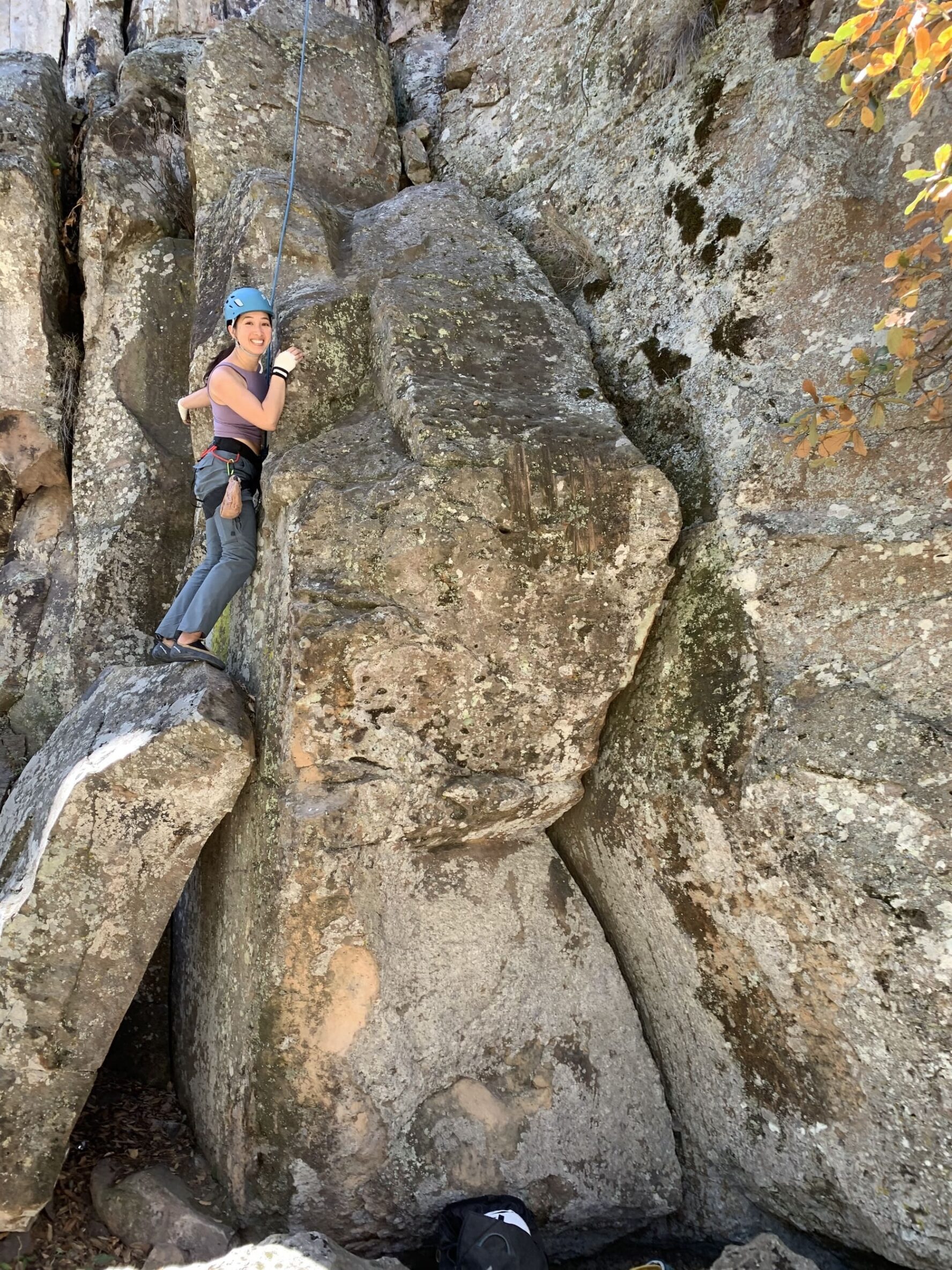 Woman Mexico climbing retreat