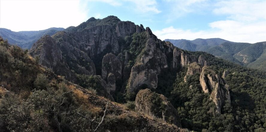 Jilopotec, full of steep overhangs, is home to some of Mexico's hardest, and best, sport climbing.