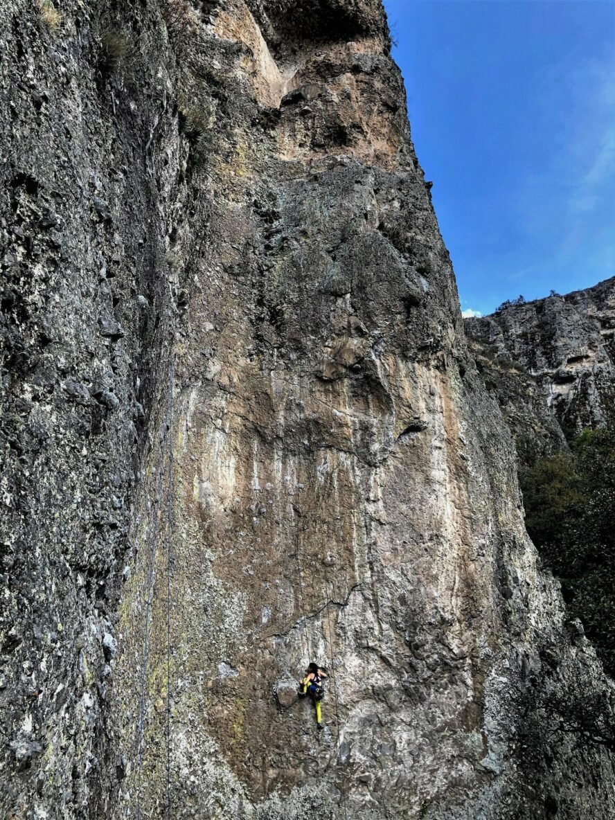 Overhangs and cobbles are the trademark of Jilotepec, one of Mexico’s best climbing spots