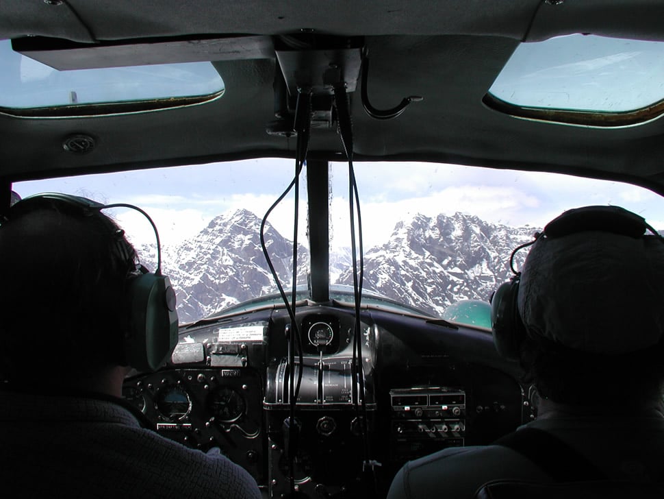 Plane to the Alaska Range