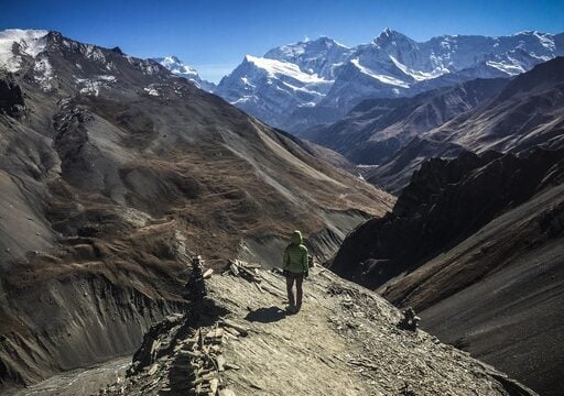 A valley in the Annapurna Mountain