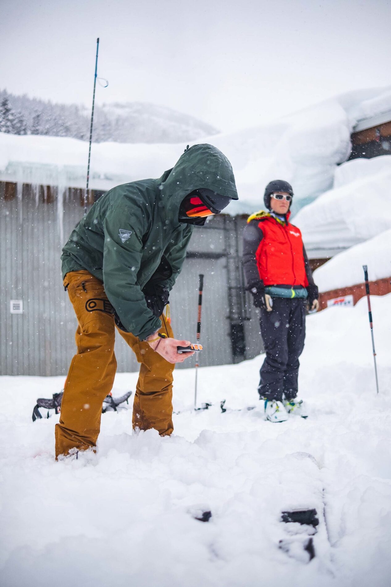 Client applying newly acquired skills in the field