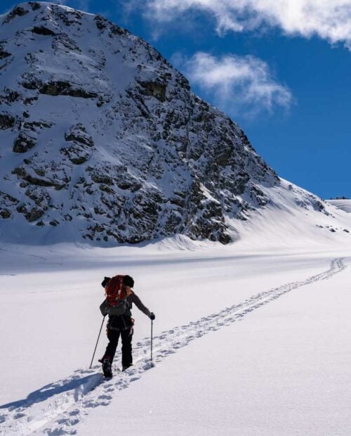 Backcountry Skiing on the Spearhead Traverse