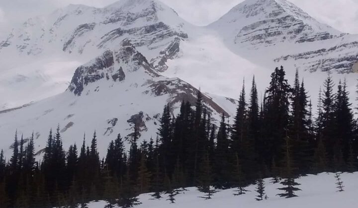 Spectacular mountain scenery on the Bow Yoho traverse