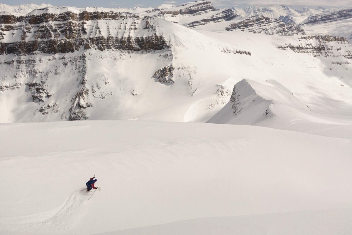 Skiing the hills of the Bow-Yoho Traverse