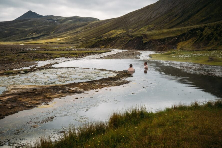 This is me soaking in an Icelandic geothermal pool like Vikings from long ago.