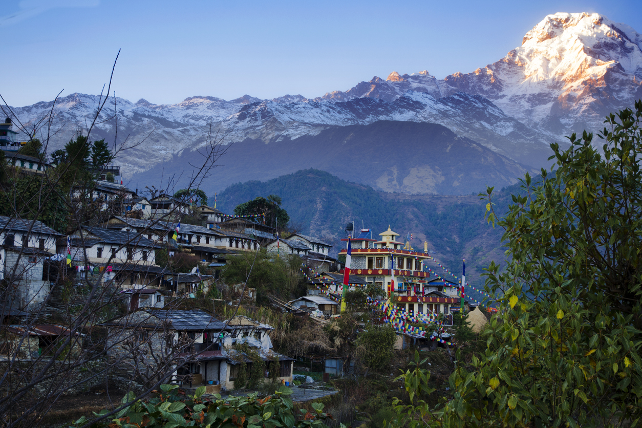Ghandruk Village near the Annapurna Mountain